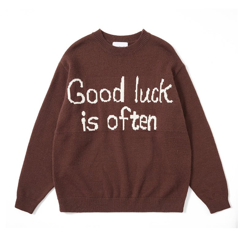 SLOGAN Print knit sweater N2880 - NNine