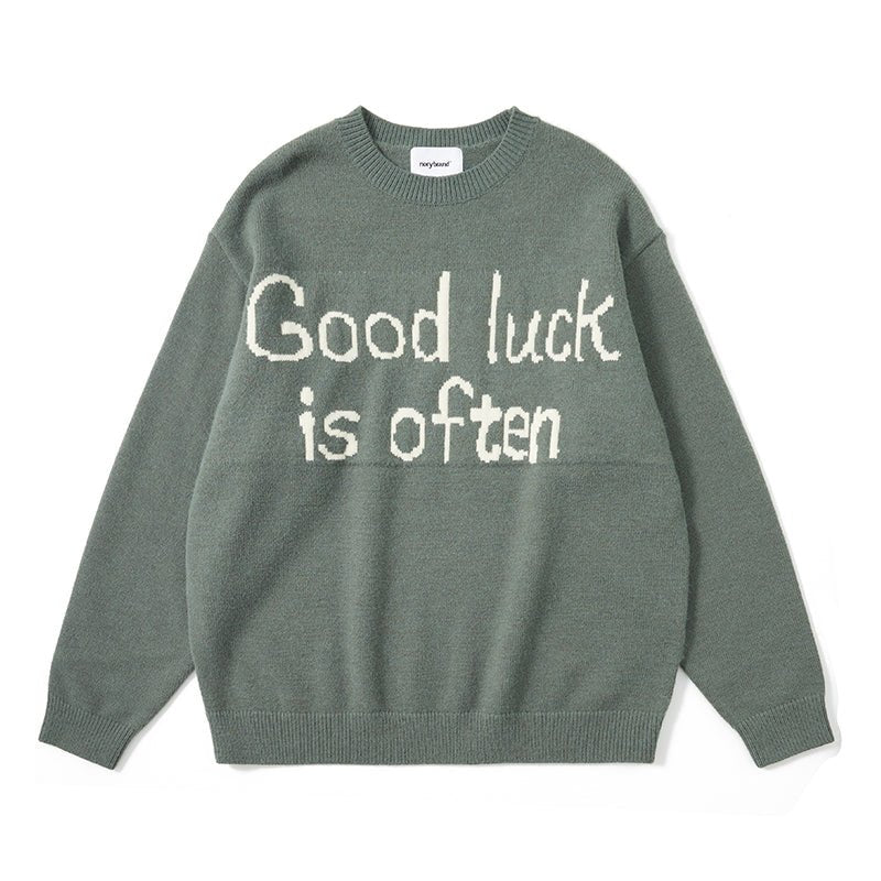 SLOGAN Print knit sweater N2880 - NNine