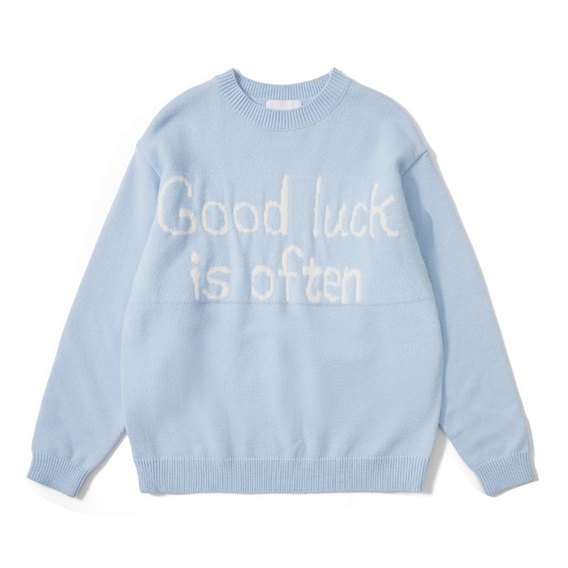 SLOGAN Print knit sweater N2880 - NNine