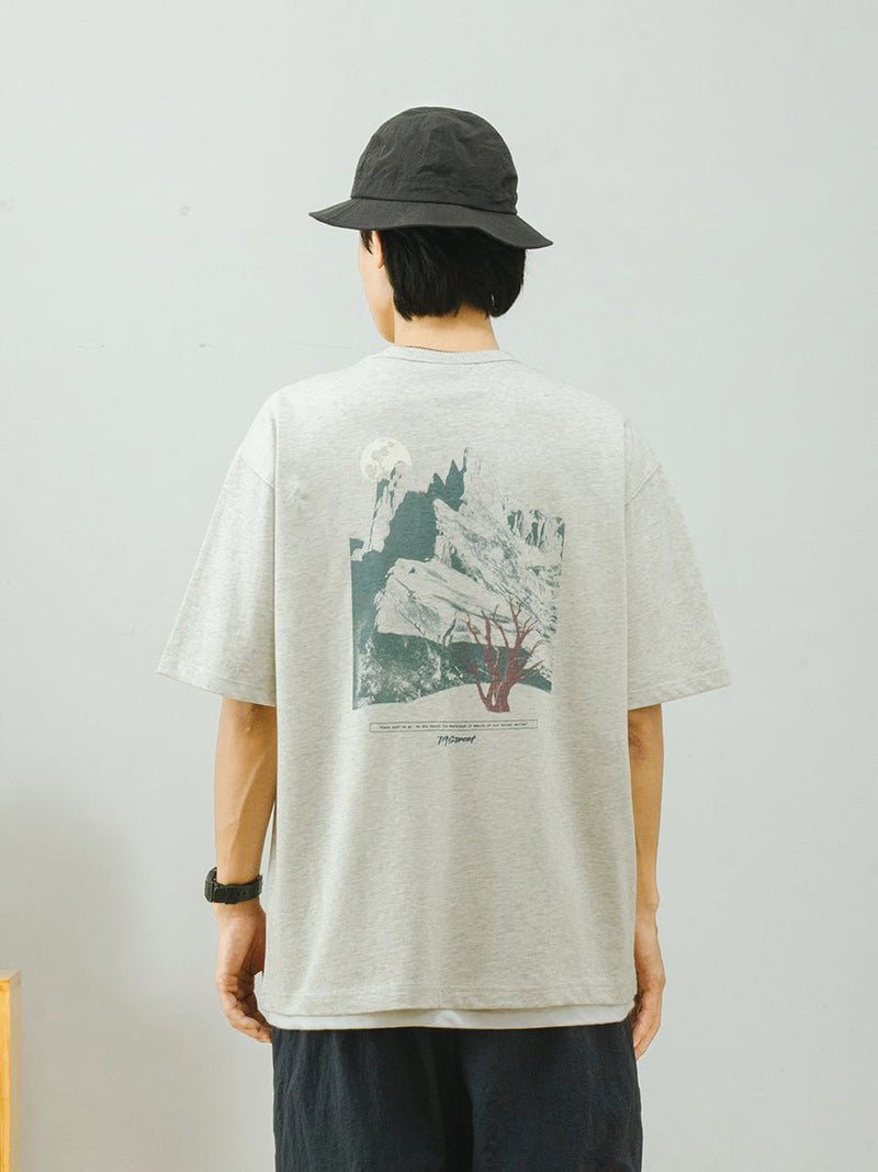 Snow Mountain T-shirt N2086 - NNine