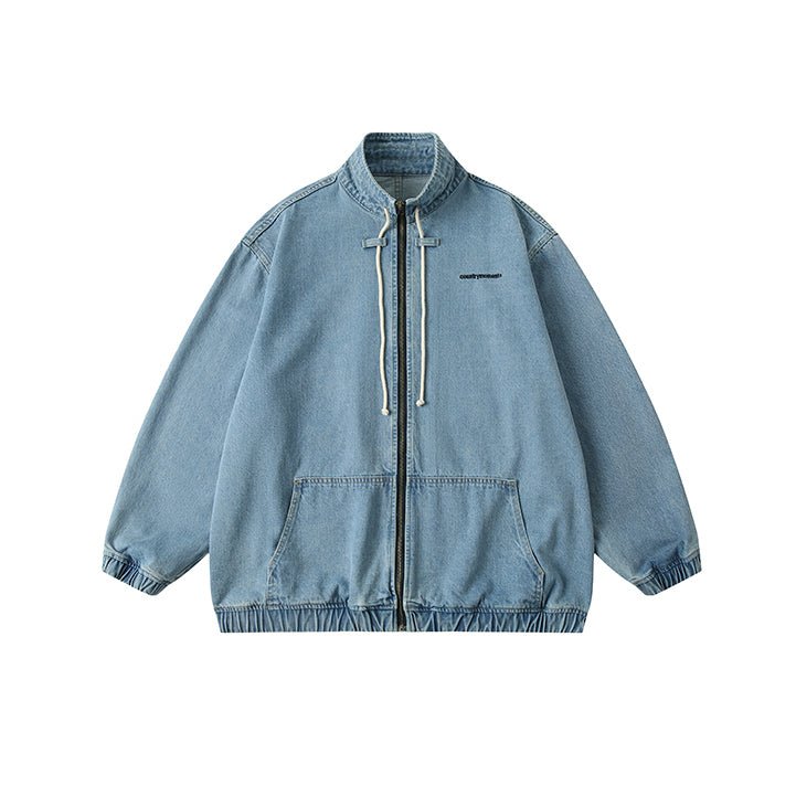 Stand collar denim jacket N1647 - NNine
