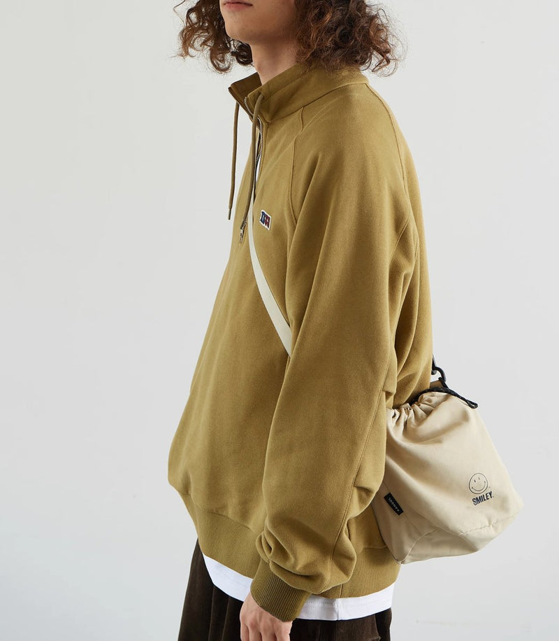 【遠赤外線効果】Stand color half zip sweater N2416 - NNine
