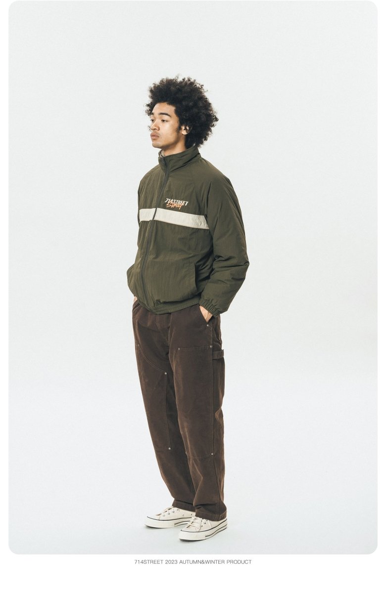 Stand color zip down jacket N2625 - NNine