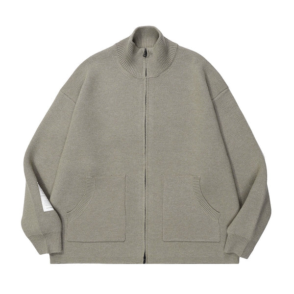 Stand color zip knit jacket N2774 - NNine