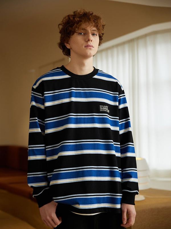 Stitch border long sleeve T-shirt N1871 - NNine