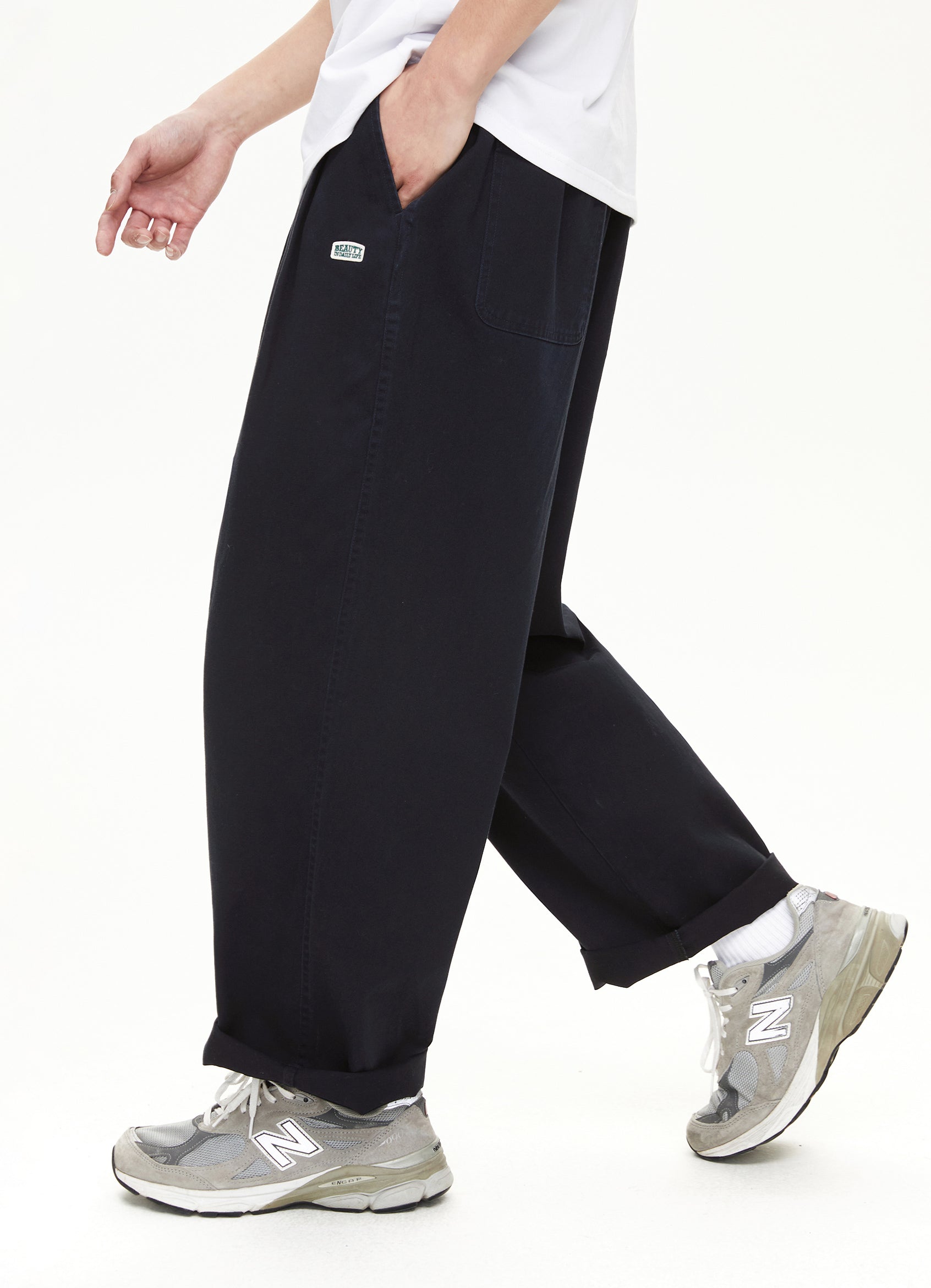 Straight casual cotton pants N1510 - NNine