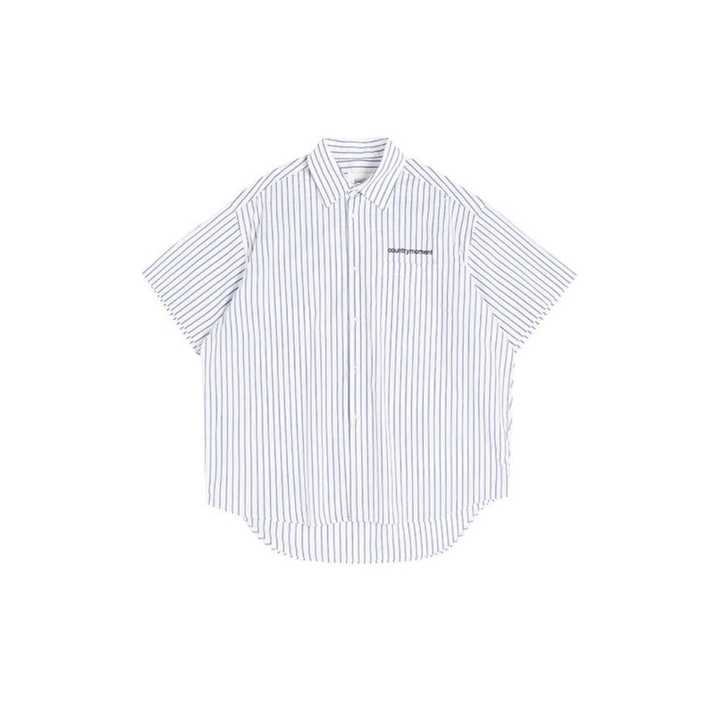 Striped logo summer shirt　N2077 - NNine