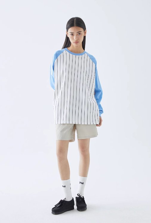 Striped raglan T-shirt N89 - NNine