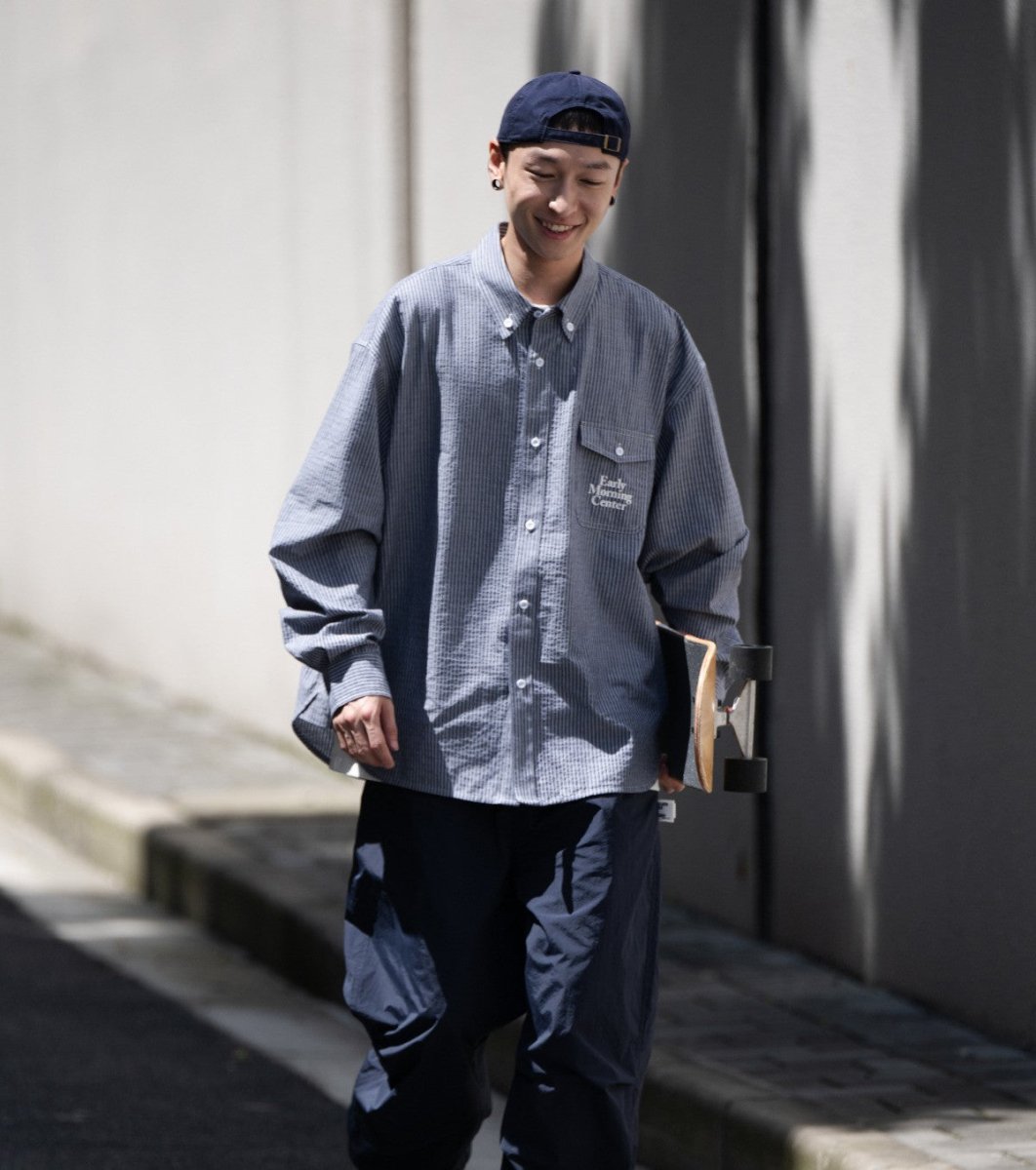 Striped shirt jacket WN278 - NNine