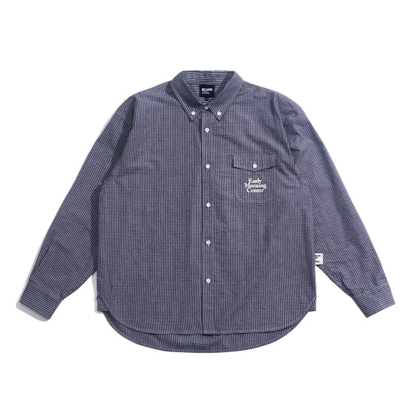 Striped shirt jacket WN278 - NNine