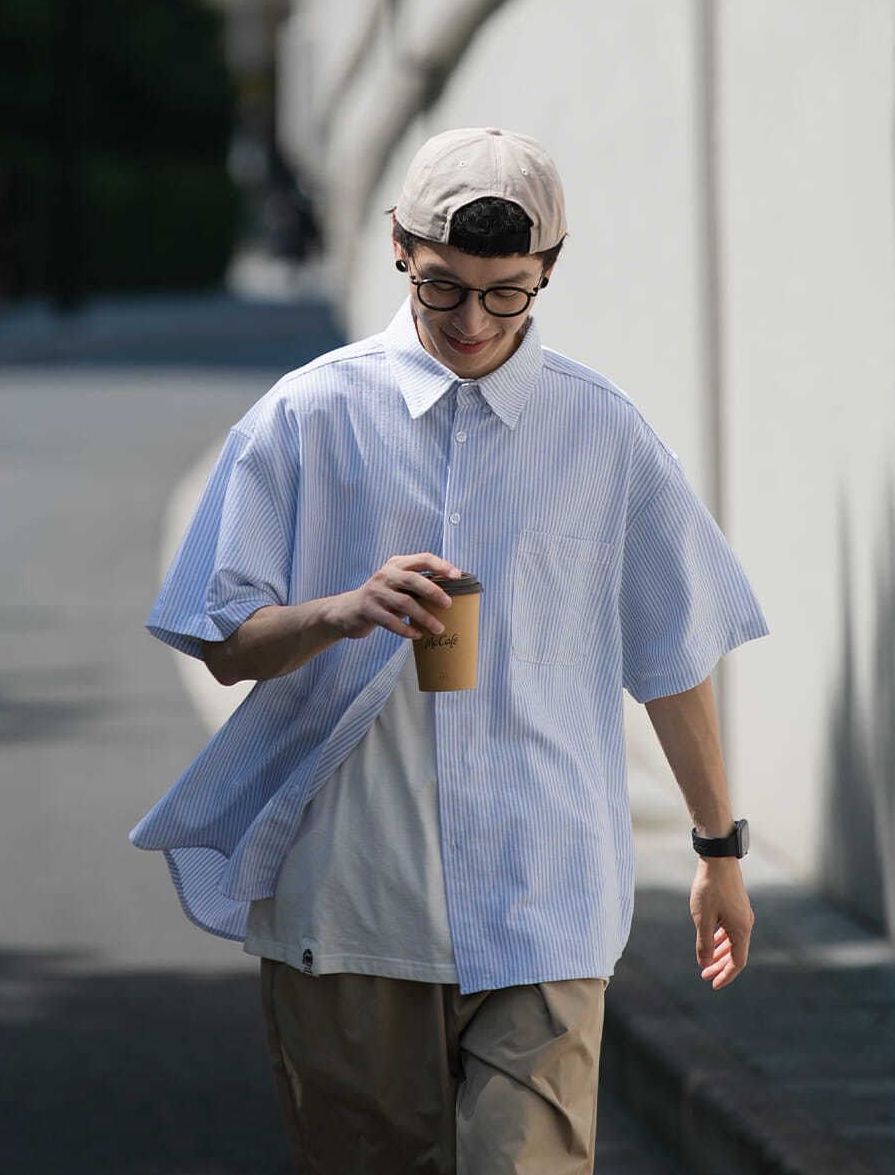 Striped summer shirt　N209 - NNine