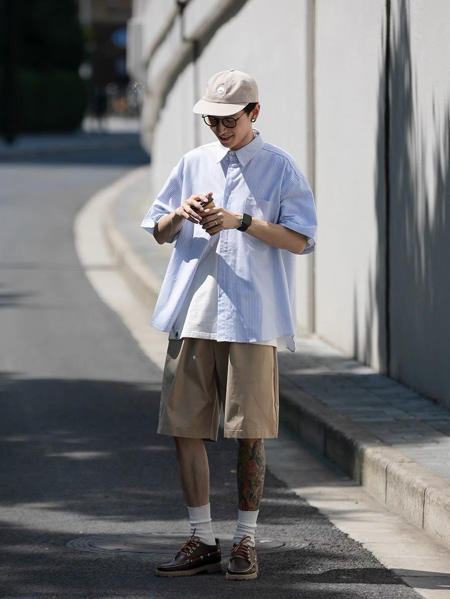 Striped summer shirt　N209 - NNine