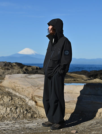 防水・防汚・防油】Tag Sleeve hooded Wind Breaker /マウンテン 