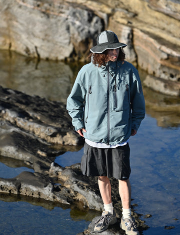 防水・防汚・防油】Tag Sleeve hooded Wind Breaker /マウンテン 