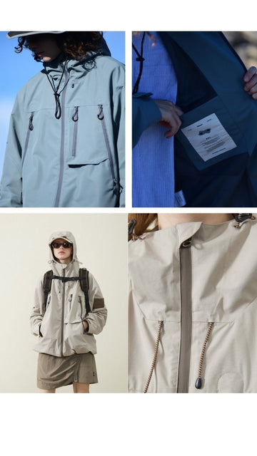 防水・防汚・防油】Tag Sleeve hooded Wind Breaker /マウンテン 