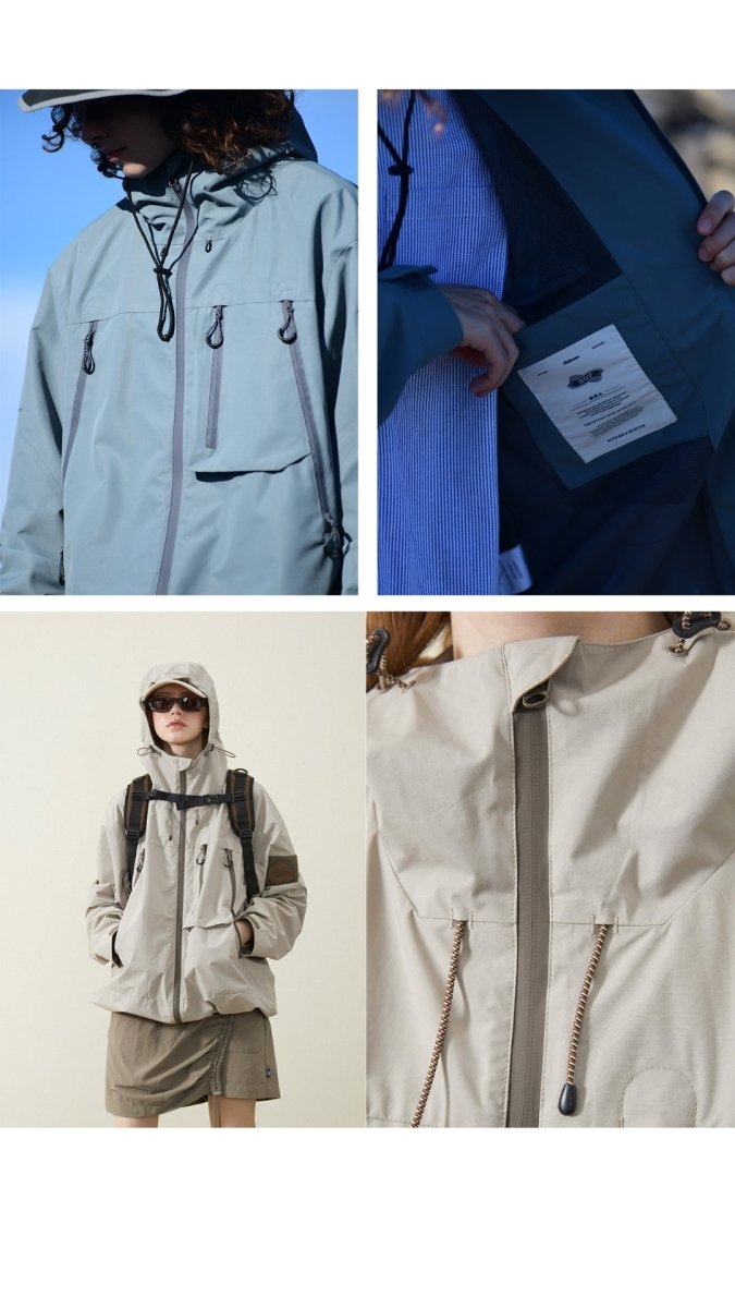 【防水・防汚・防油】Tag Sleeve Food Wind Breaker N1667 - NNine