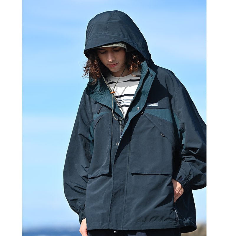 防水・防汚・防油】Tag Sleeve hooded Wind Breaker N2048
