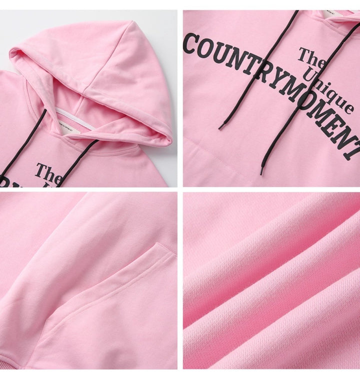 Unique pinky hoodie　N1855 - NNine