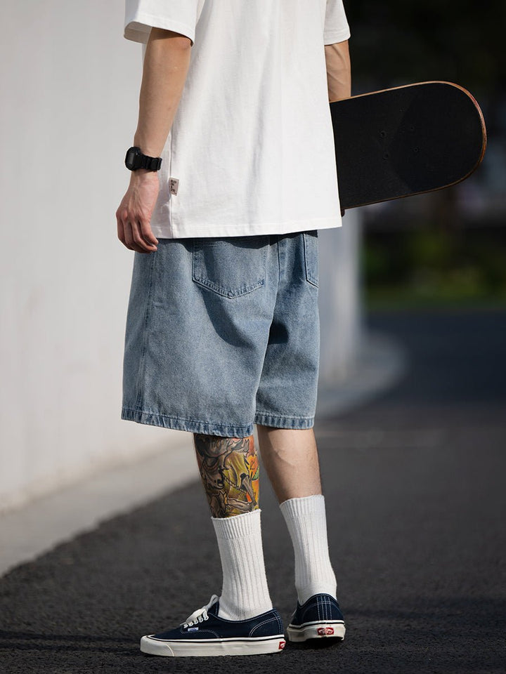 Waist elastic denim shorts N507 - NNine
