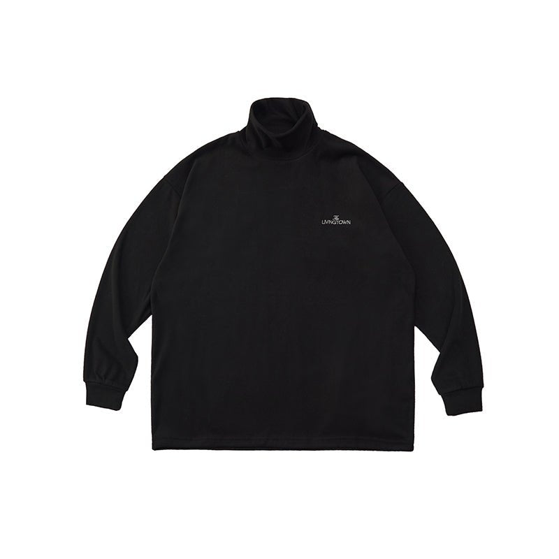 Warm fleece lining　Turtle neck logo T -shirt N3047 - NNine