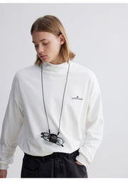 Warm fleece lining　Turtle neck logo T -shirt N3047 - NNine