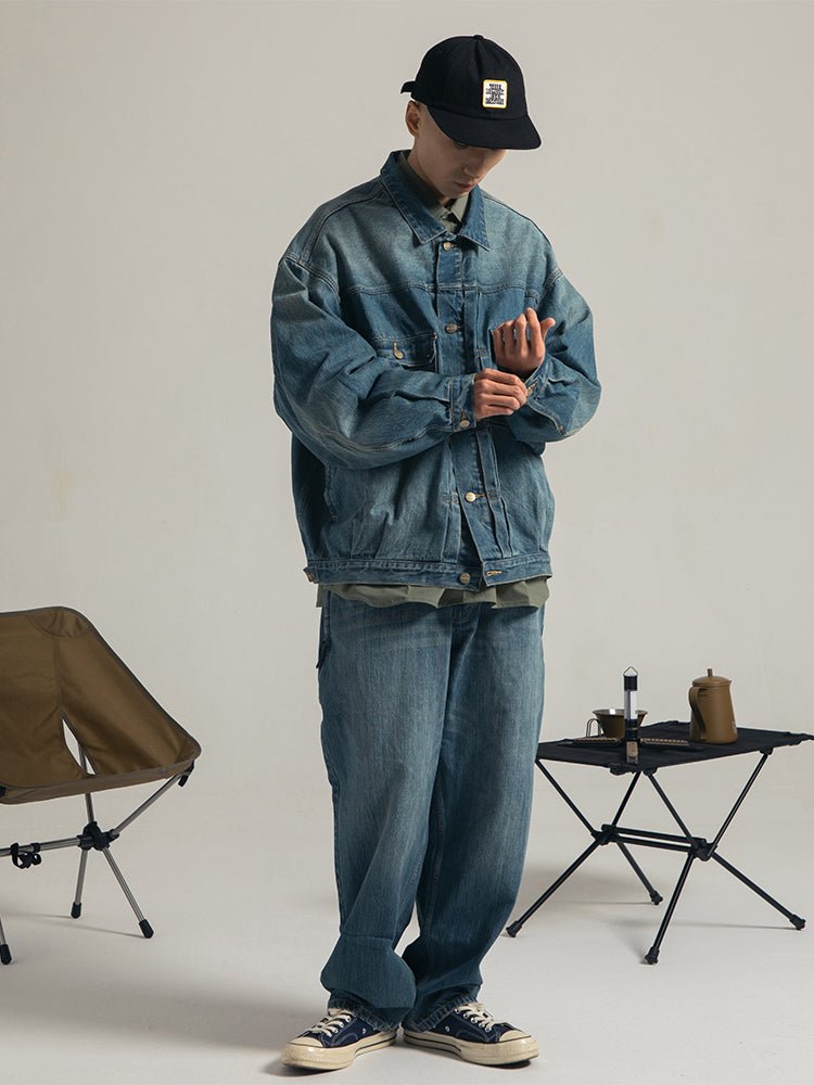 Wash denim jacket set up N1794 – NNine