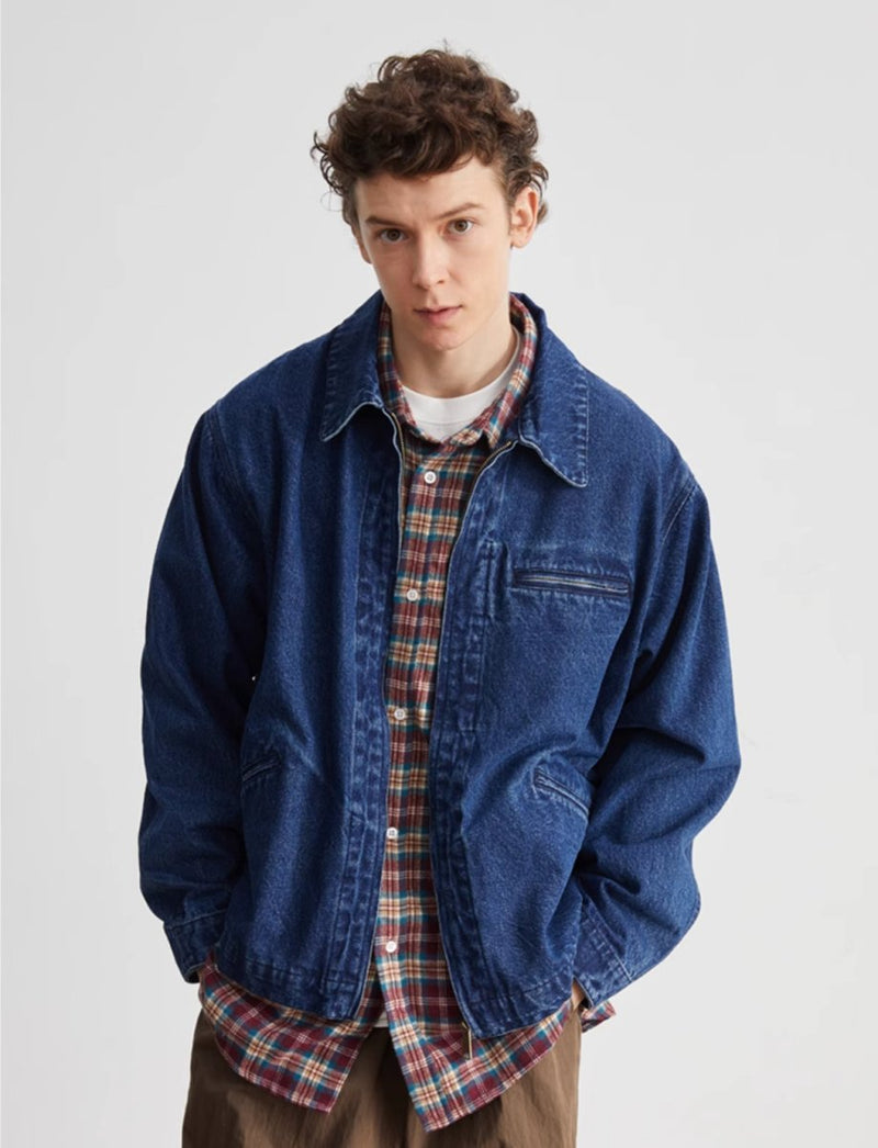 Washed Damaged Denim Jacket N113 - NNine