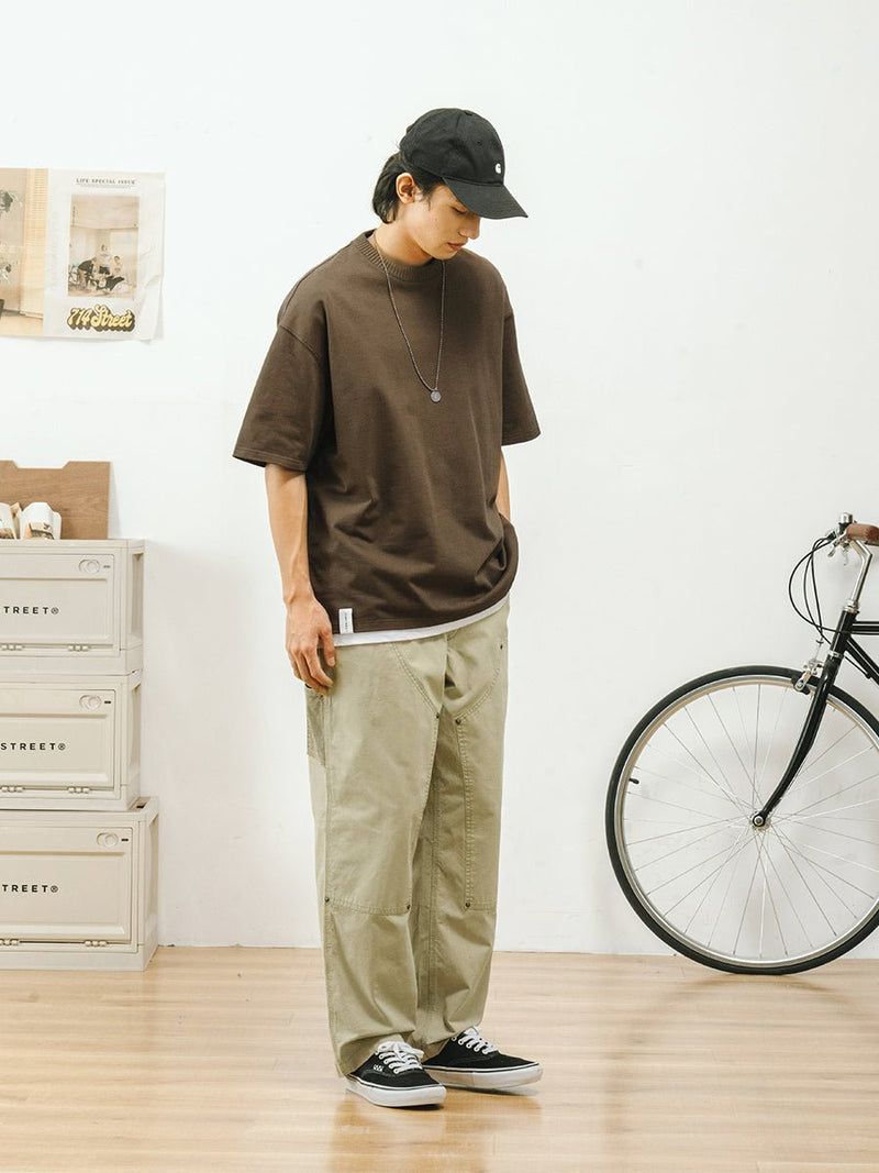Washed double knee pants N1963 - NNine