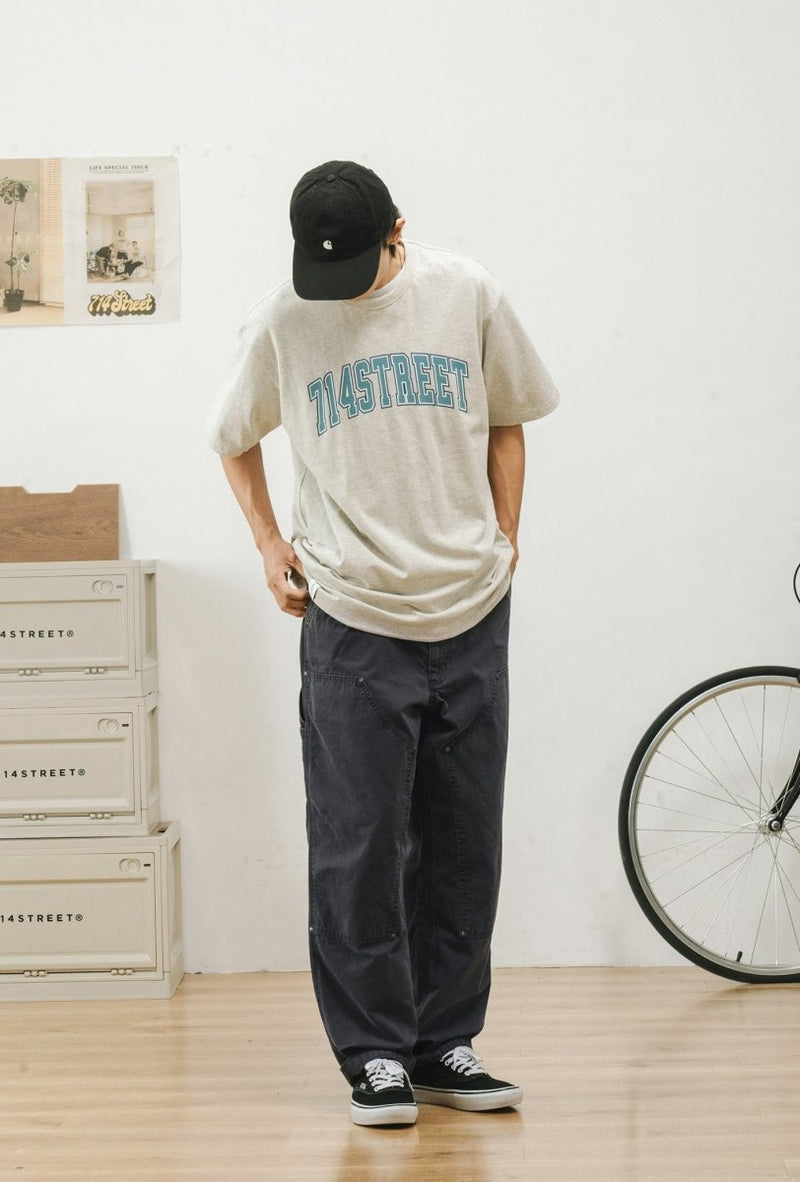 Washed double knee pants N1963 - NNine