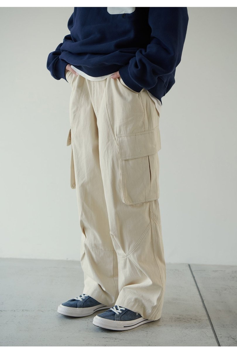 Washed khaki cargo pants N2711 - NNine