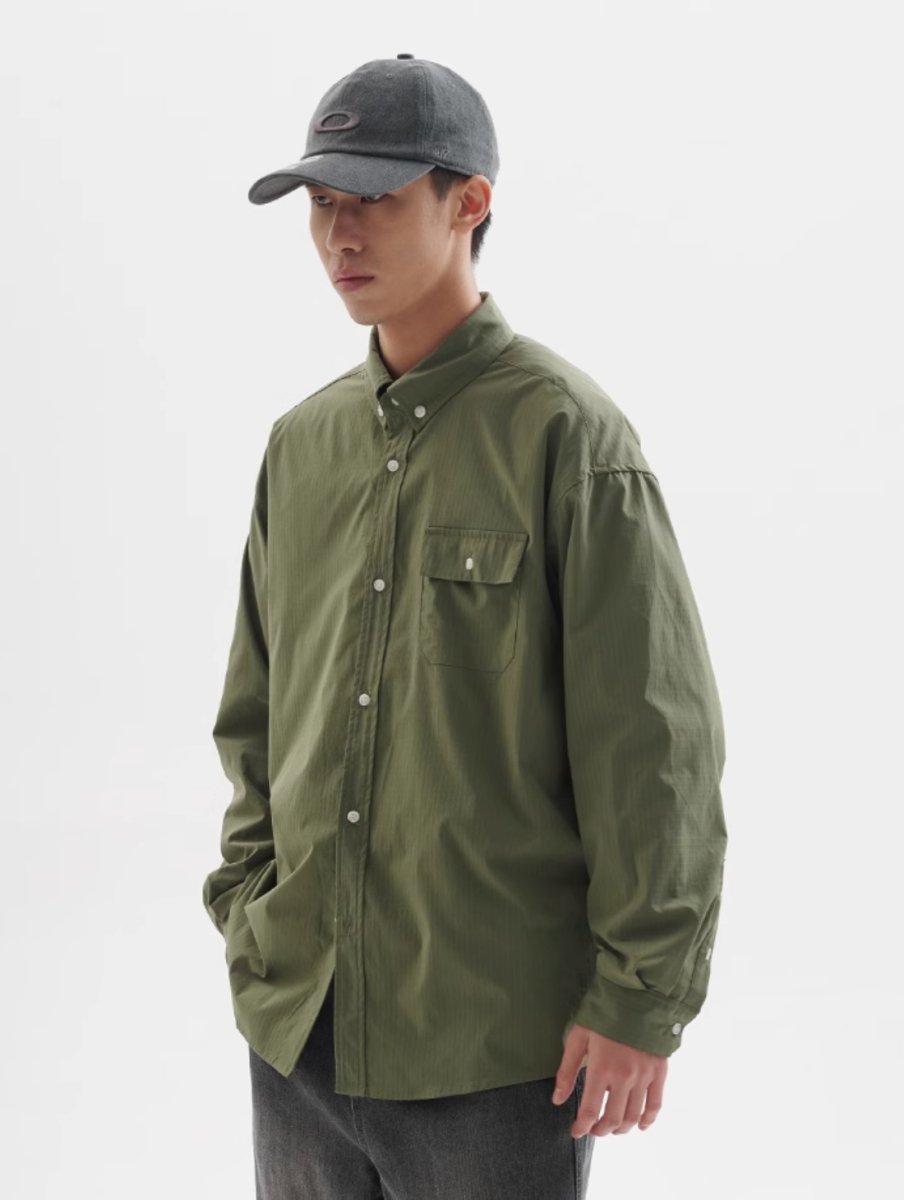 【撥水機能】Water -repellent check shirt　N225 - NNine