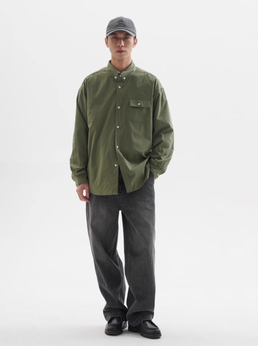 【撥水機能】Water -repellent check shirt　N225 - NNine