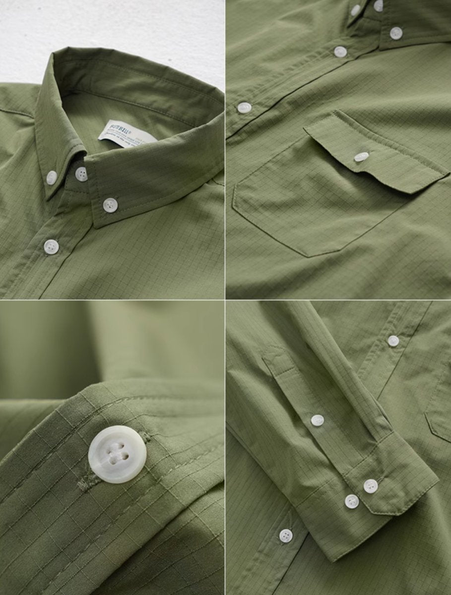 【撥水機能】Water -repellent check shirt　N225 - NNine