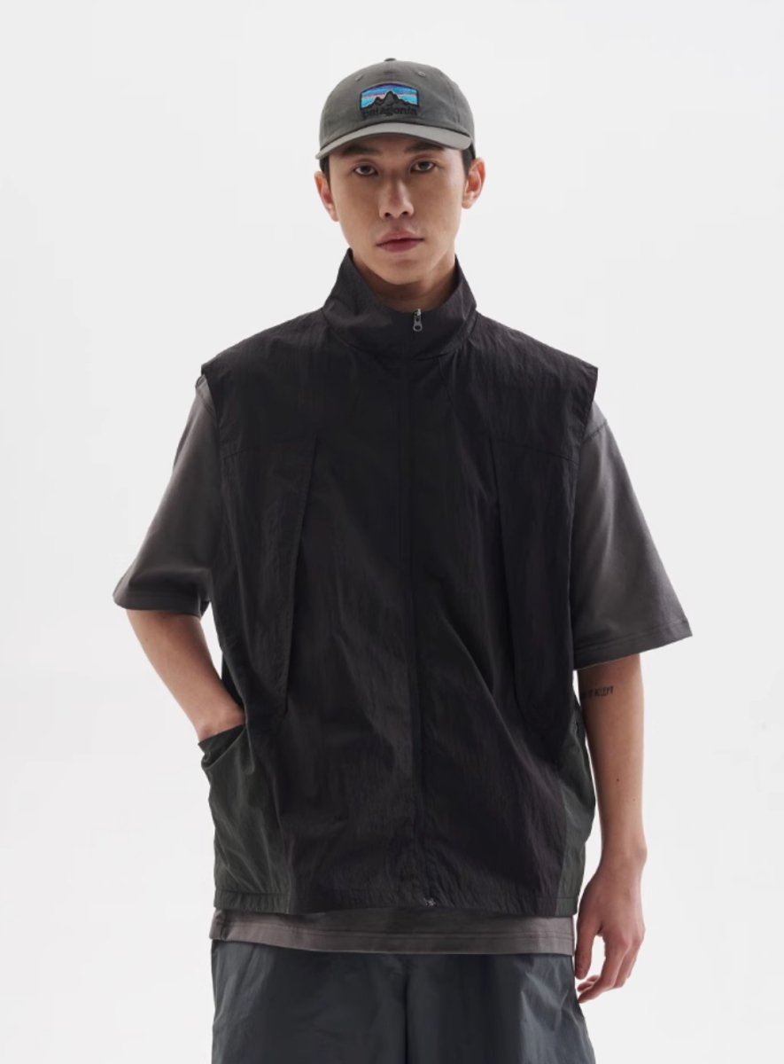 【撥水機能】Waterproof color block vest　N245 - NNine