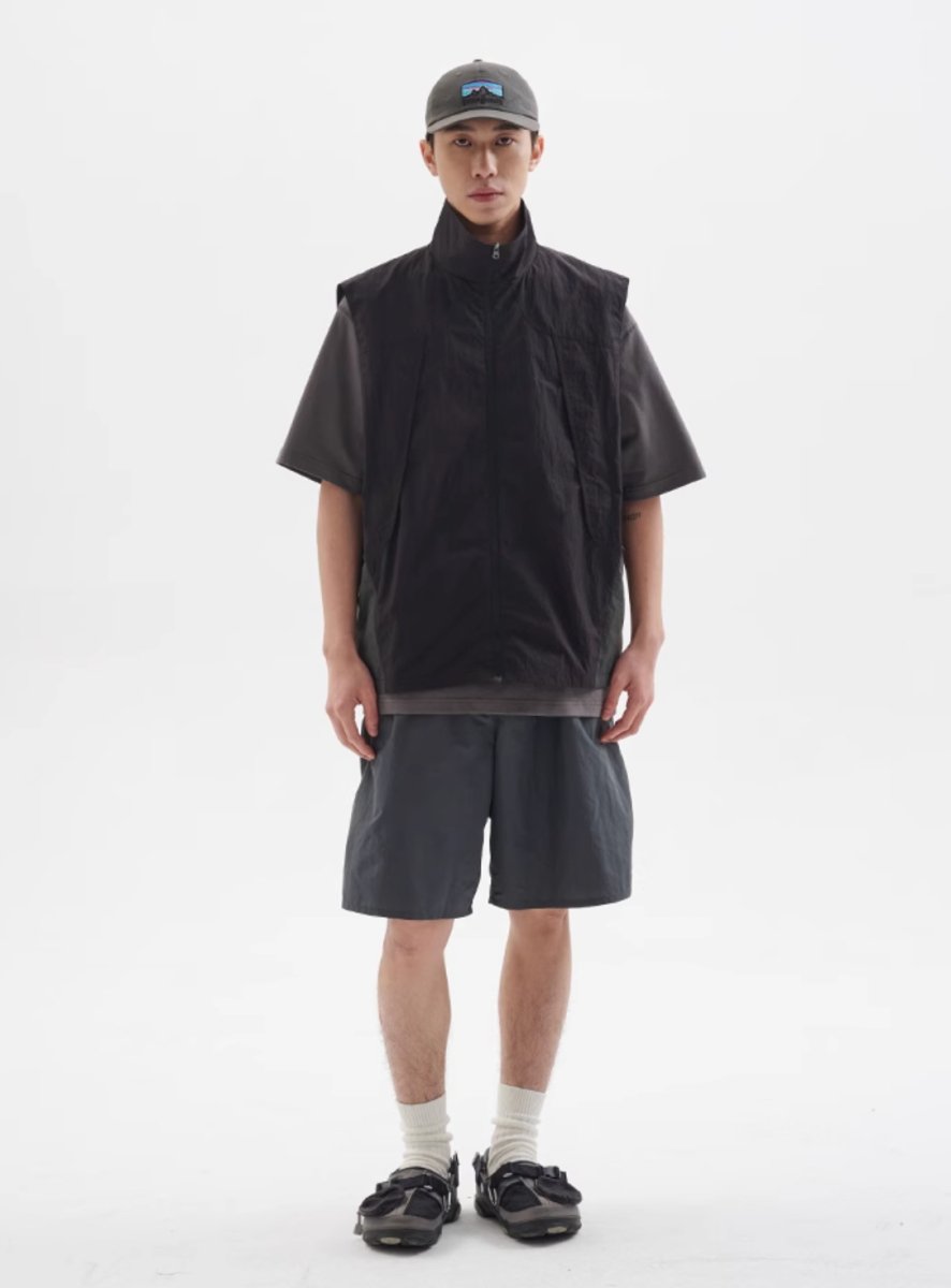 【撥水機能】Waterproof color block vest　N245 - NNine