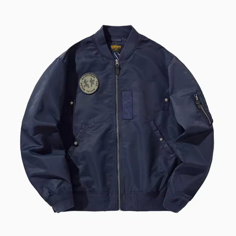 【表面撥水】Waterproof emblem MA-1 jacket　N246 - NNine