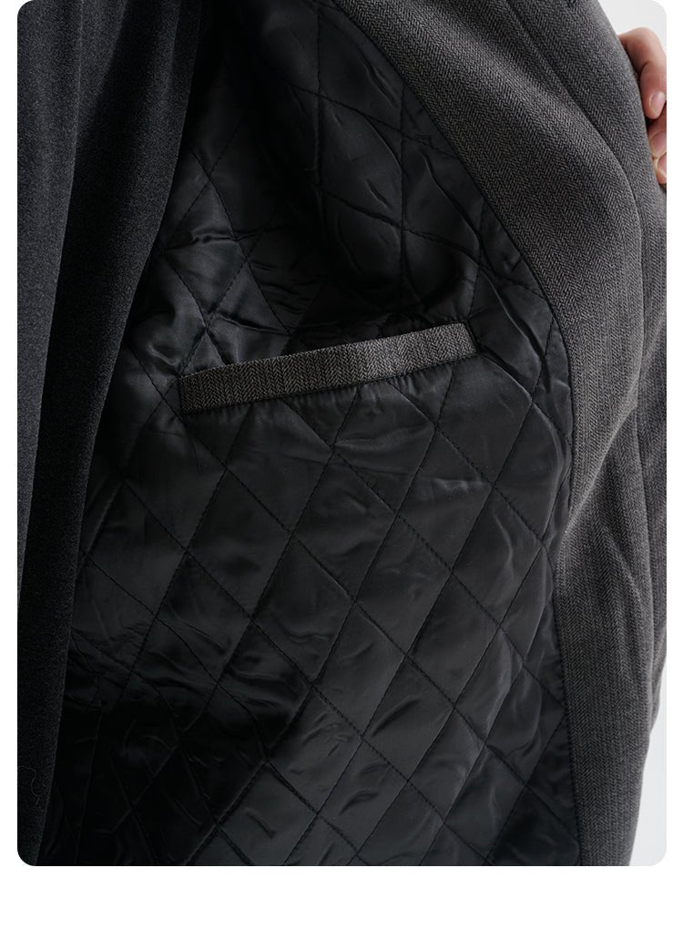 Woolly Tech Stencil Collar Padded Coat N3001 - NNine
