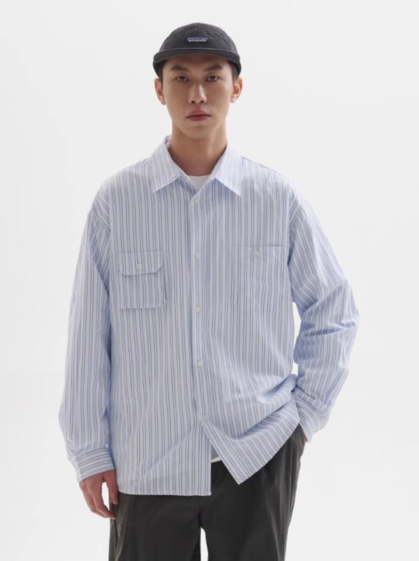 Work pocket striped shirt N164 - NNine